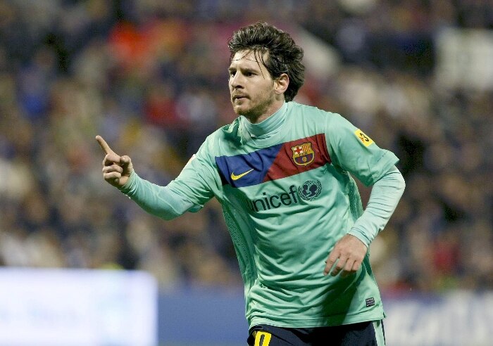 Messi marca dois na vitória do Barcelona sobre o Hércules