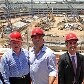 Membros do Comitê Organizador Local da Copa (COL), Ronaldo e Bebeto visitaram as obras  do Maracanã