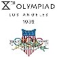 De volta aos EUA, em Los Angeles, em 1932, a primeira logomarca usando os cinco aneis olímpicos