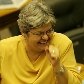 Em 23/03/2006, a deputada Angela Guadagnin comemora absolvição de colega no escândalo do Mensalão