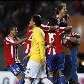 Paraguaios comemoram após eliminarem o Brasil na Copa América Paraguaios comemoram após eliminarem o Brasil na Copa América