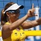 Larissa comemora ponto; ao lado de Juliana, não deu chance para a dupla de Trinidad e Tobago Larissa comemora ponto; ao lado de Juliana, não deu chance para a dupla de Trinidad e Tobago