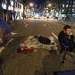 Rua em Vancouver é bloqueada por manifestantes contra os alto custos de imovéis por causa dos Jogos Rua em Vancouver é bloqueada por manifestantes contra os alto custos de imovéis por causa dos Jogos