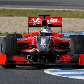 Lucas Di Grassi contorna curva do circuito de Jerez de la Frontera com seu Virgin em treino da F-1 Lucas Di Grassi contorna curva do circuito de Jerez de la Frontera com seu Virgin em treino da F-1