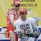 Italiano Valentino Rossi, da Yamaha, comemora sétimo título na MotoGP