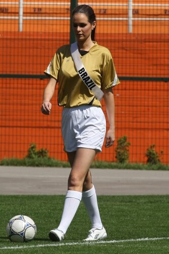 A miss Brasil Priscila Machado: seu time ganhou