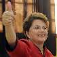 Presidente Dilma Rousseff vota junto com Tarso Genro, seu vice    