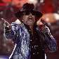 Axl Rose durante apresentação da banda Guns