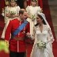 Já casados, príncipe William e Kate, duquesa de Cambridge, deixam a Abadia de Westminster 