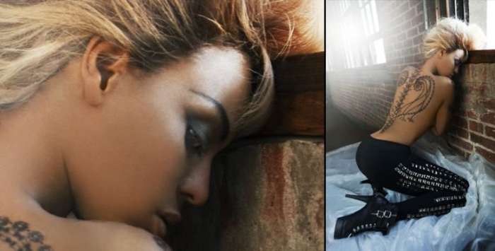Fotos da campanha da marca de roupas Deréon, da cantora Beyoncé