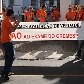 Estudantes protestam contra prova do Cremesp
