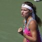 Maria Kirilenko comemora ponto contra Vera Dushevina nos EUA Maria Kirilenko comemora ponto contra Vera Dushevina nos EUA