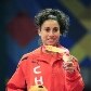 A chilena Yeni Conteras subiu ao pódio com a medalha de bronze no tae kwon do
