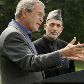 Bush encontra Karzai