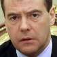 Presidente russo Dmitry Medvedev durante discurso de condolências proferido nesta segunda, 29