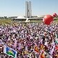 Participantes protestam contra desigualdades sociais e de sexo, violência e exploração Participantes protestam contra desigualdades sociais e de sexo, violência e exploração