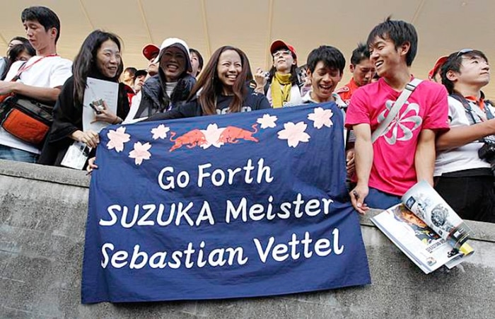 Torcedores da Fórmula 1 mandam seu apoio a Sebastian Vettel