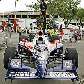 Carro de Dan Wheldon é rebocado para os boxes após quebra, na F-Indy Carro de Dan Wheldon é rebocado para os boxes após quebra, na F-Indy