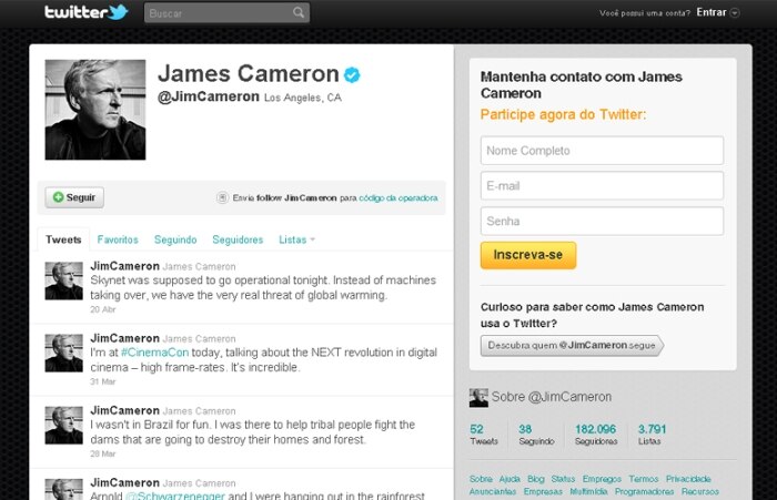 Conheça as personalidades que aderiram ao Twitter em 2011