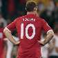 O atacante inglês Wayne Rooney teve fraca atuação na derrota para a Alemanha por 4 a 1