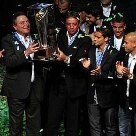 Festa de encerramento do Campeonato Carioca de 2012 Esportes - Em 2012, o Fluminense encerrou um jejum de sete anos sem o título estadual e conquistou o troféu pela 31º vez em sua história, encostando no rival Flamengo, principal vencedor, que tem um a mais - Foto: Flu/Divulgação