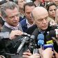O governador José Serra concede entrevista após implosão do prédio da TAM Express, neste domingo O governador José Serra concede entrevista após implosão do prédio da TAM Express, neste domingo
