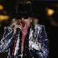 Axl Rose durante apresentação da banda Guns