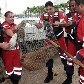 Capivara grávida se abriga debaixo da rampa do STF, em Brasília