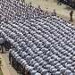 Desfile de soldados da policia militar, que ainda irão se formar,  em São Paulo.25/10/2011