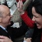 José Serra ganha dois beijos na boca de vendedora José Serra ganha dois beijos na boca de vendedora