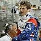 O ex-piloto e dirigente Mario Andretti com seu filho Marco, piloto da Indy O ex-piloto e dirigente Mario Andretti com seu filho Marco, piloto da Indy