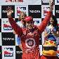 Dario Franchitti comemora a vitória no GP de Long Beach Dario Franchitti comemora a vitória no GP de Long Beach