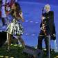 Cantora inglesa Leona Lewis e o guitarrista Jimmy Page Cantora inglesa Leona Lewis e o guitarrista Jimmy Page