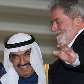 Presidente Lula recebe o primeiro ministro do Kuwait, Sheik Nasser Al-Sabah, no Palácio do Itamaraty