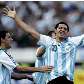 Riquelme marca gol contra o Chlie