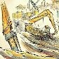A pintora das obras do Metrô de São Paulo A pintora das obras do Metrô de São Paulo