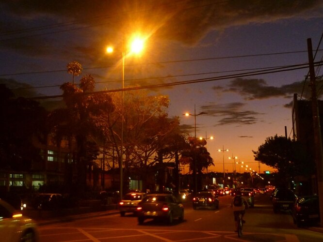 Pôr do sol em São Caetano do Sul/SP.03/08/2011