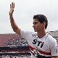 Paulo Henrique Ganso é apresentado à torcida antes do jogo com o Cruzeiro
