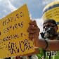 Manifestantes fazem protesto contra reformulação do Código Florestal Manifestantes fazem protesto contra reformulação do Código Florestal