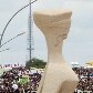 No caminho eles passaram pelo Museu da República e a Praça dos Três Poderes No caminho eles passaram pelo Museu da República e a Praça dos Três Poderes
