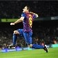 Xavi comemora o segundo gol do Barcelona sobre o Valencia Xavi comemora o segundo gol do Barcelona sobre o Valencia