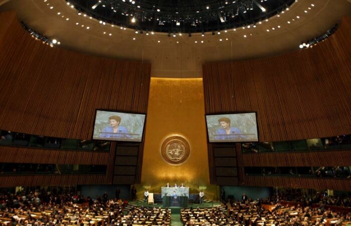 Presidente foi a primeira mulher a discursar na abertura da Assembleia-Geral da ONU