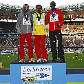 Tadese, Bekele e Masai, pódio dos 10.000 m do Mundial de atletismo Tadese, Bekele e Masai, pódio dos 10.000 m do Mundial de atletismo