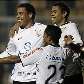 Ronaldo, Dentinho e Jorge Henrique comemoram gol do Corinthians Ronaldo, Dentinho e Jorge Henrique comemoram gol do Corinthians