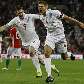 Gerrard comemora um de seus dois gols na vitória da Inglaterra por 2 a 1 sobre a Hungria