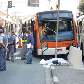 Acidente de ônibus hoje (24), por volta das 16hs, na avenida Santo Amaro. 24/08/2010