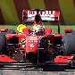 Luca Badoer acelera a Ferrari F60 no circuito de Fiorano, em teste
