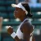 Venus Williams comemora classificação às semifinais de Wimbledon