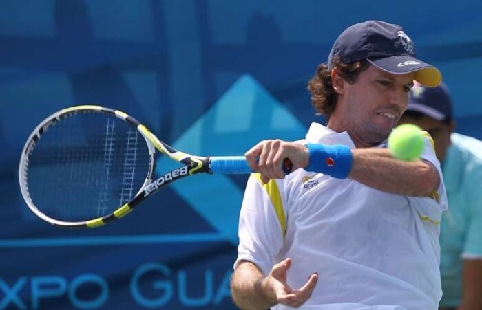O tenista Ricardo Mello perdeu para o dominicano Victor Estrella, número 234 da ATP 