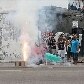 Gaviões da Fiel comemora rebaixamento palmeirense com churrasco em sua sede Gaviões da Fiel comemora rebaixamento palmeirense com churrasco em sua sede